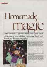 Better Homes & Gardens March 2006 Magazine Article: Homemade magic