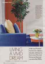 Better Homes & Gardens April 2006 Magazine Article: LIVING A VIVID DREAM