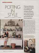 Better Homes & Gardens April 2006 Magazine Article: POTTING IN STYLE