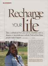 Better Homes & Gardens April 2006 Magazine Article: Recharge YOUR life