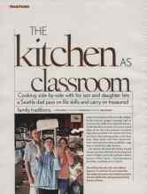 Better Homes & Gardens April 2006 Magazine Article: THE Kitchen AS classroom