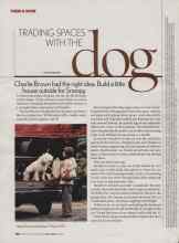 Better Homes & Gardens April 2006 Magazine Article: TRADING SPACES WITH THE dog