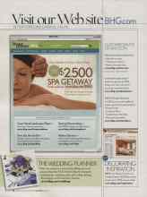 Better Homes & Gardens May 2006 Magazine Article: YOU COULD WIN $2,500 SPA GETAWAY