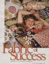 Better Homes & Gardens May 2006 Magazine Article: The Fabric of Success