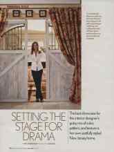 Better Homes & Gardens May 2006 Magazine Article: SETTING THE STAGE FOR DRAMA
