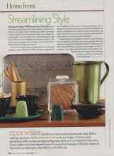 Better Homes & Gardens May 2006 Magazine Article: Streamlining Style