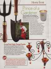 Better Homes & Gardens June 2006 Magazine Article: Great Find: High-Design Feeder