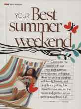 Better Homes & Gardens June 2006 Magazine Article: SWINGIN' WEEKEND