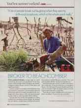 Better Homes & Gardens June 2006 Magazine Article: BROKER TO BEACHCOMBER