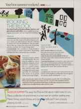 Better Homes & Gardens June 2006 Magazine Article: ROCKING THE BLOCK