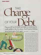 Better Homes & Gardens June 2006 Magazine Article: TAKE Charge OF YOUR Debt