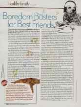 Better Homes & Gardens June 2006 Magazine Article: Boredom Busters for Best Friends