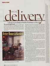 Better Homes & Gardens June 2006 Magazine Article: SPECIAL delivery