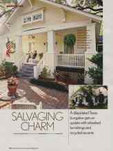 Better Homes & Gardens July 2006 Magazine Article: SALVAGING CHARM