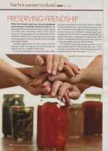 Better Homes & Gardens July 2006 Magazine Article: PRESERVING FRIENDSHIP