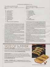 Better Homes & Gardens July 2006 Magazine Article: TASTE OF SUMMER