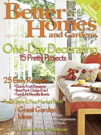 Better Homes & Gardens August 2006 Magazine Cover
