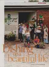 Better Homes & Gardens August 2006 Magazine Article: Dishing up a beautiful life
