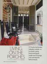 Better Homes & Gardens August 2006 Magazine Article: LIVING ON THE PORCHES