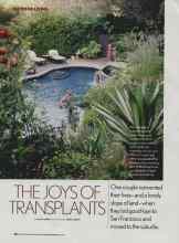 Better Homes & Gardens August 2006 Magazine Article: THE JOYS OF TRANSPLANTS