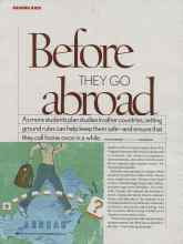Better Homes & Gardens August 2006 Magazine Article: Before THEY GO abroad