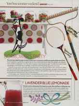 Better Homes & Gardens August 2006 Magazine Article: LAVENDER BLUE LEMONADE