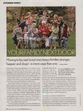 Better Homes & Gardens September 2006 Magazine Article: YOUR FAMILY NEXT DOOR