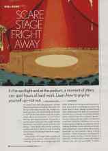 Better Homes & Gardens September 2006 Magazine Article: SCARE STAGE FRIGHT AWAY