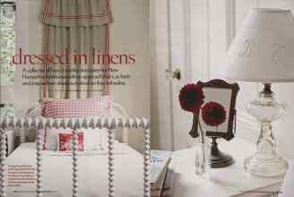 Better Homes & Gardens September 2006 Magazine Article: Dressed in linens