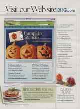 Better Homes & Gardens October 2006 Magazine Article: GARDEN PLANS