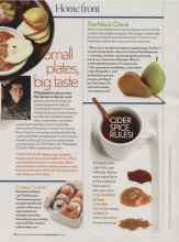 Better Homes & Gardens October 2006 Magazine Article: Small plates, big taste