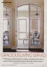 Better Homes & Gardens October 2006 Magazine Article: GRACIOUS LIVING SERVED