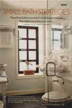 Better Homes & Gardens October 2006 Magazine Article: SMALL BATH STRATEGIES