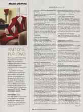 Better Homes & Gardens October 2006 Magazine Article: KNIT ONE, PURL TWO