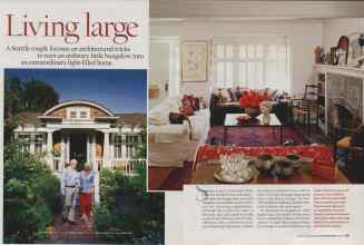 Better Homes & Gardens October 2006 Magazine Article: Living large