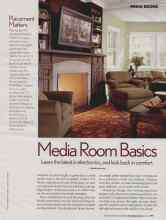 Better Homes & Gardens November 2006 Magazine Article: Media Room Basics