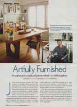 Better Homes & Gardens November 2006 Magazine Article: Artfully Furnished