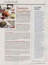 Better Homes & Gardens November 2006 Magazine Article: FLU-FREE HOME