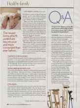 Better Homes & Gardens November 2006 Magazine Article: Q&A