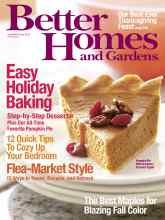 Better Homes & Gardens November 2006 Magazine Cover