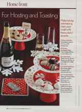 Better Homes & Gardens December 2006 Magazine Article: For Hosting and Toasting