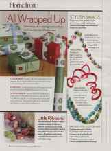 Better Homes & Gardens December 2006 Magazine Article: STYLISH SWAGS