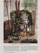 Better Homes & Gardens December 2006 Magazine Article: Winter Welcome