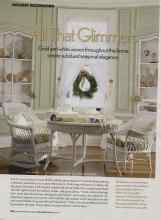 Better Homes & Gardens December 2006 Magazine Article: All That Glimmers