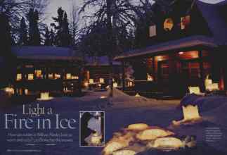 Better Homes & Gardens December 2006 Magazine Article: Light a Fire in Ice