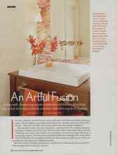 Better Homes & Gardens January 2007 Magazine Article: An Artful Fusion