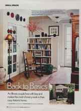 Better Homes & Gardens January 2007 Magazine Article: Back to Basics