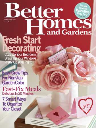 Better Homes & Gardens February 2007 Magazine Cover