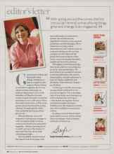Better Homes & Gardens February 2007 Magazine Article: Editor's letter