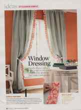 Better Homes & Gardens February 2007 Magazine Article: Window Dressing
